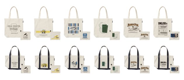 日販オリジナル雑貨ブランド「Old Resta」<br>文具メーカーとコラボしたトートバッグの新デザインを<br>3月23日に発売